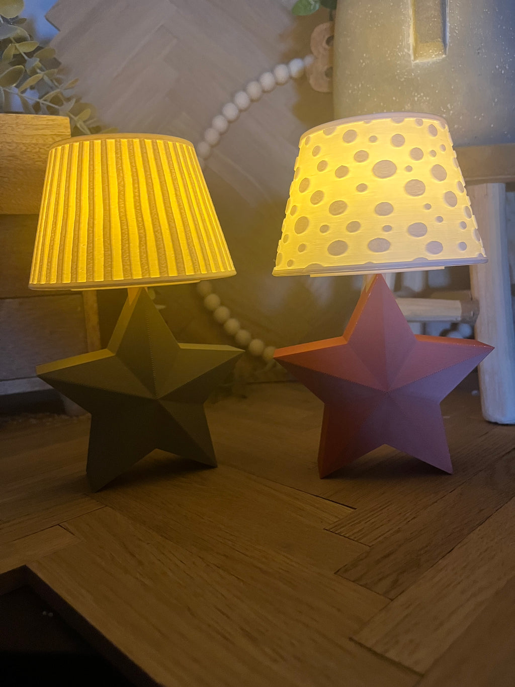 Dekoleuchte Stern | 3D-Druck Weihnachtsdeko | Stimmungslicht mit LED | Winterdeko