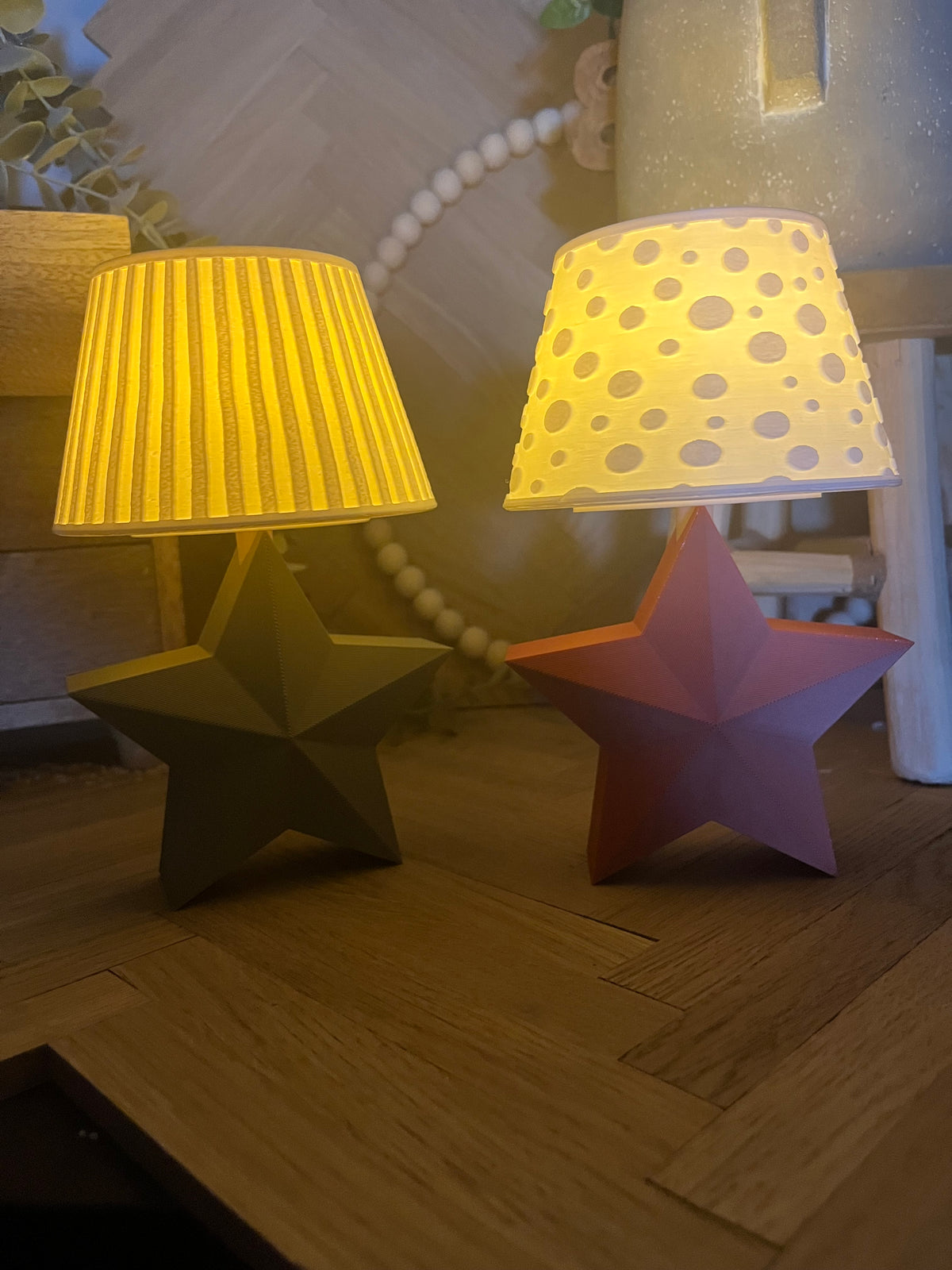 Dekoleuchte Stern | 3D-Druck Weihnachtsdeko | Stimmungslicht mit LED | Winterdeko