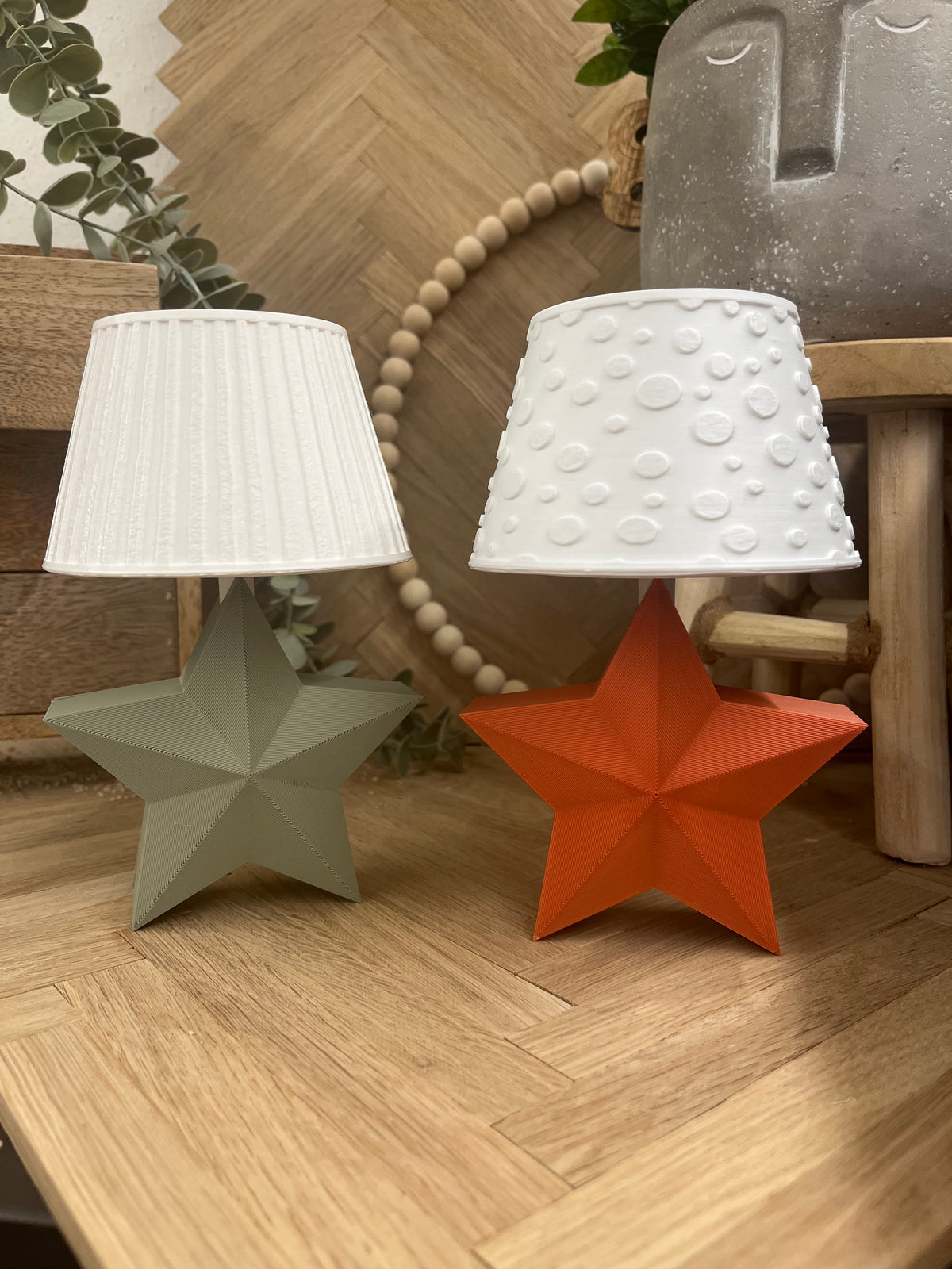 Dekoleuchte Stern | 3D-Druck Weihnachtsdeko | Stimmungslicht mit LED | Winterdeko