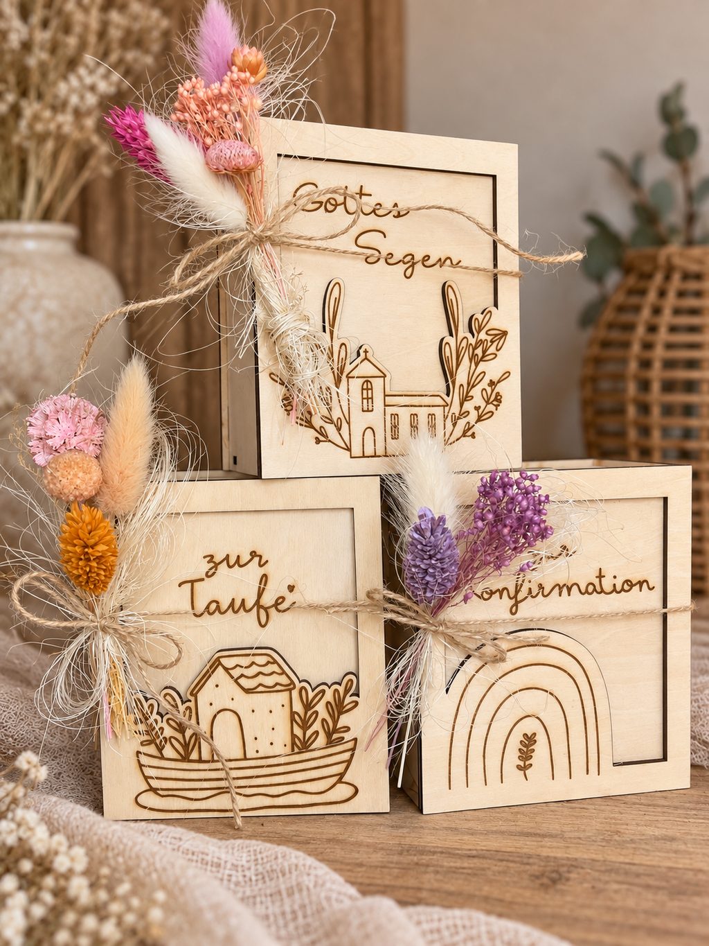 Personalisierte Geldbox aus Holz | Geldgeschenk