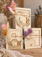 Personalisierte Geldbox aus Holz | Geldgeschenk