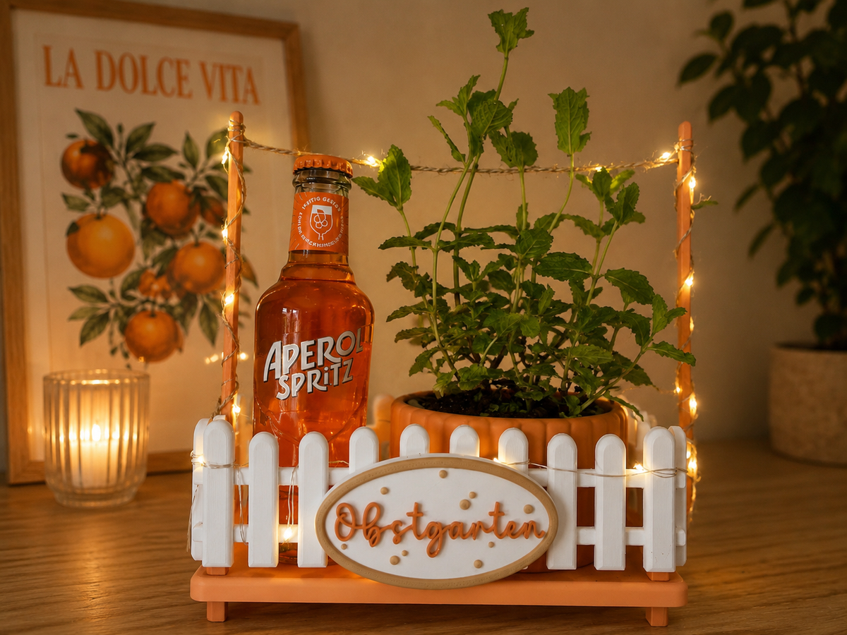 Mini Biergarten und Obstgarten aus dem 3D-Druck – Ansicht 3