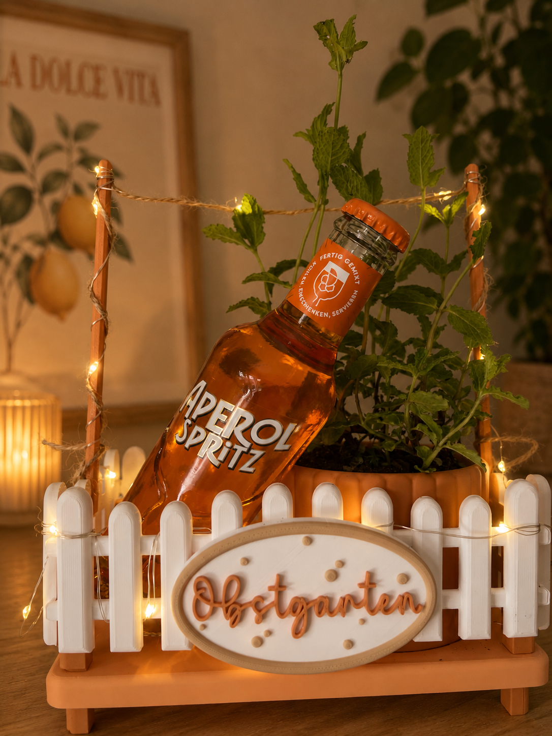 Mini Obstgarten aus dem 3D-Druck mit Kräutertopf – Ansicht 5