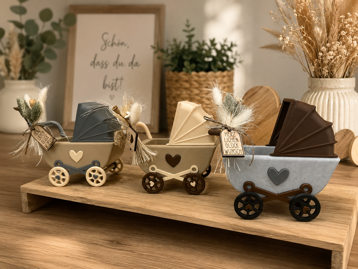 Kinderwagen Deko aus dem 3D-Druck – Ansicht 3