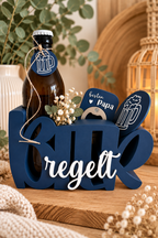 Bier regelt – Flaschenhalter Set mit Flaschenöffner