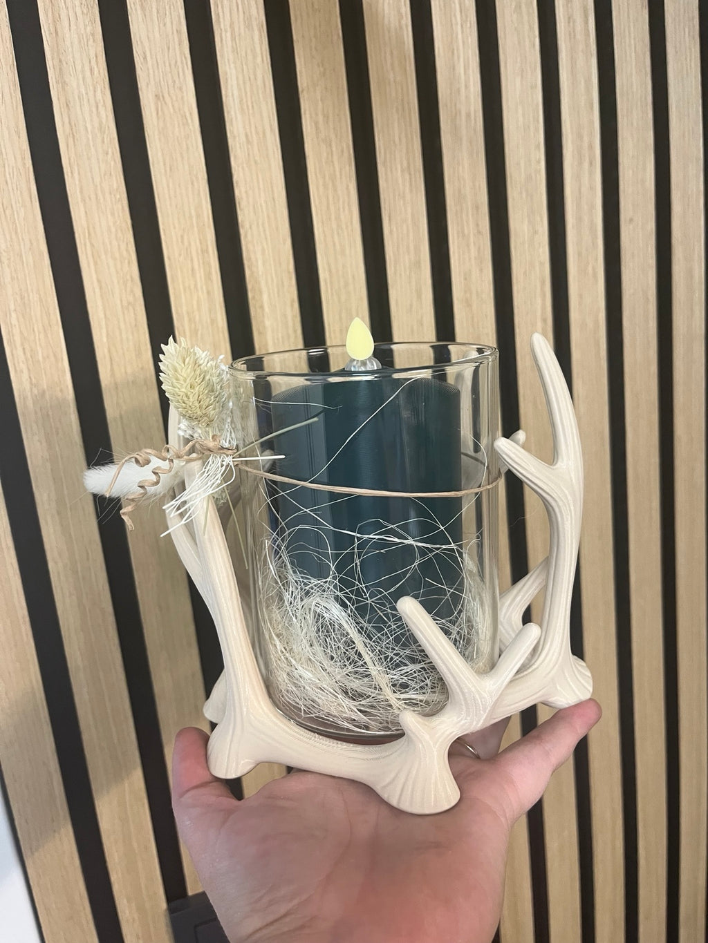 Geweih-Windlicht aus dem 3D-Druck