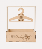 Babygeschenk-Box „Hallo Baby“ aus Holz