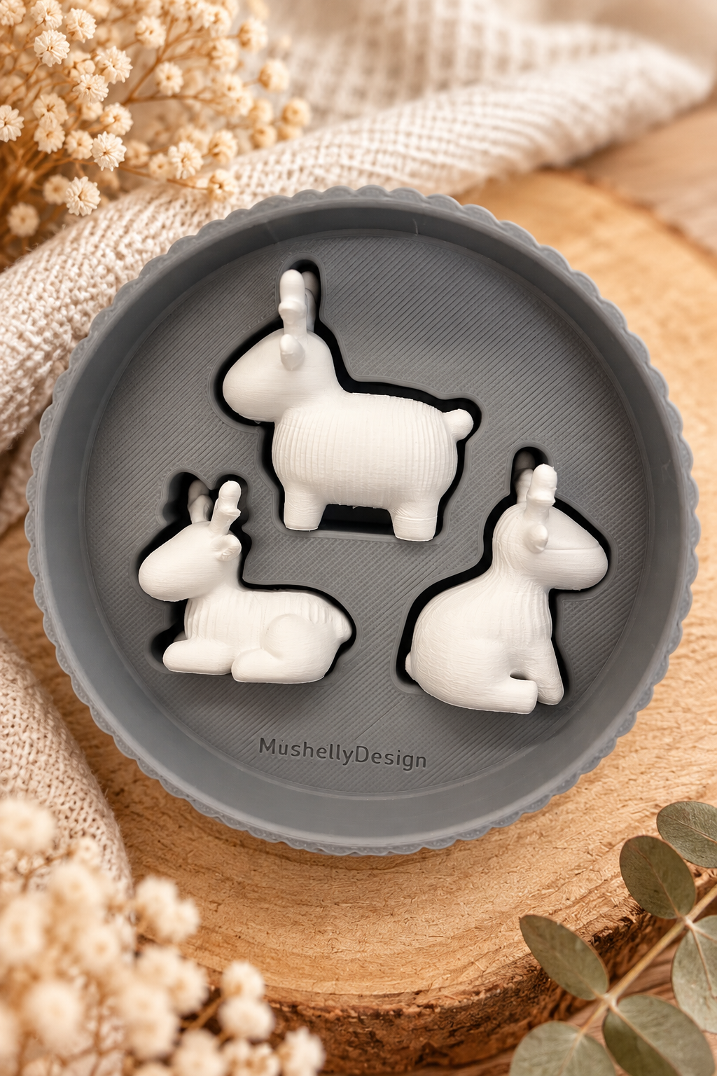 Minimalistische Rentier-Figuren – nordische Weihnachtsdeko