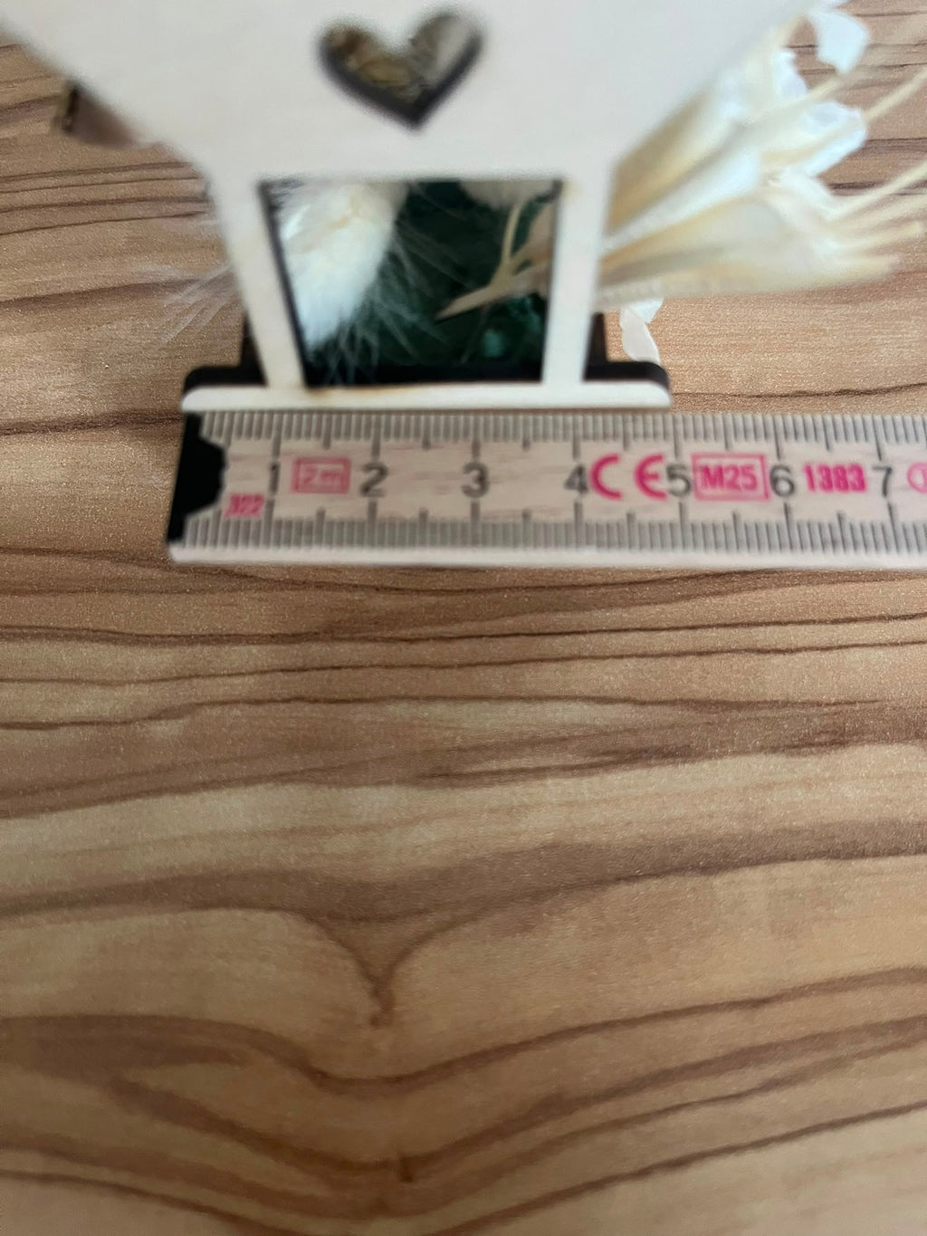 Heißluftballon aus Holz mit Trockenblumen – Ansicht 3