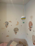 Boho Heißluftballon mit Trockenblumen – 3D-Druck in 3 Größen