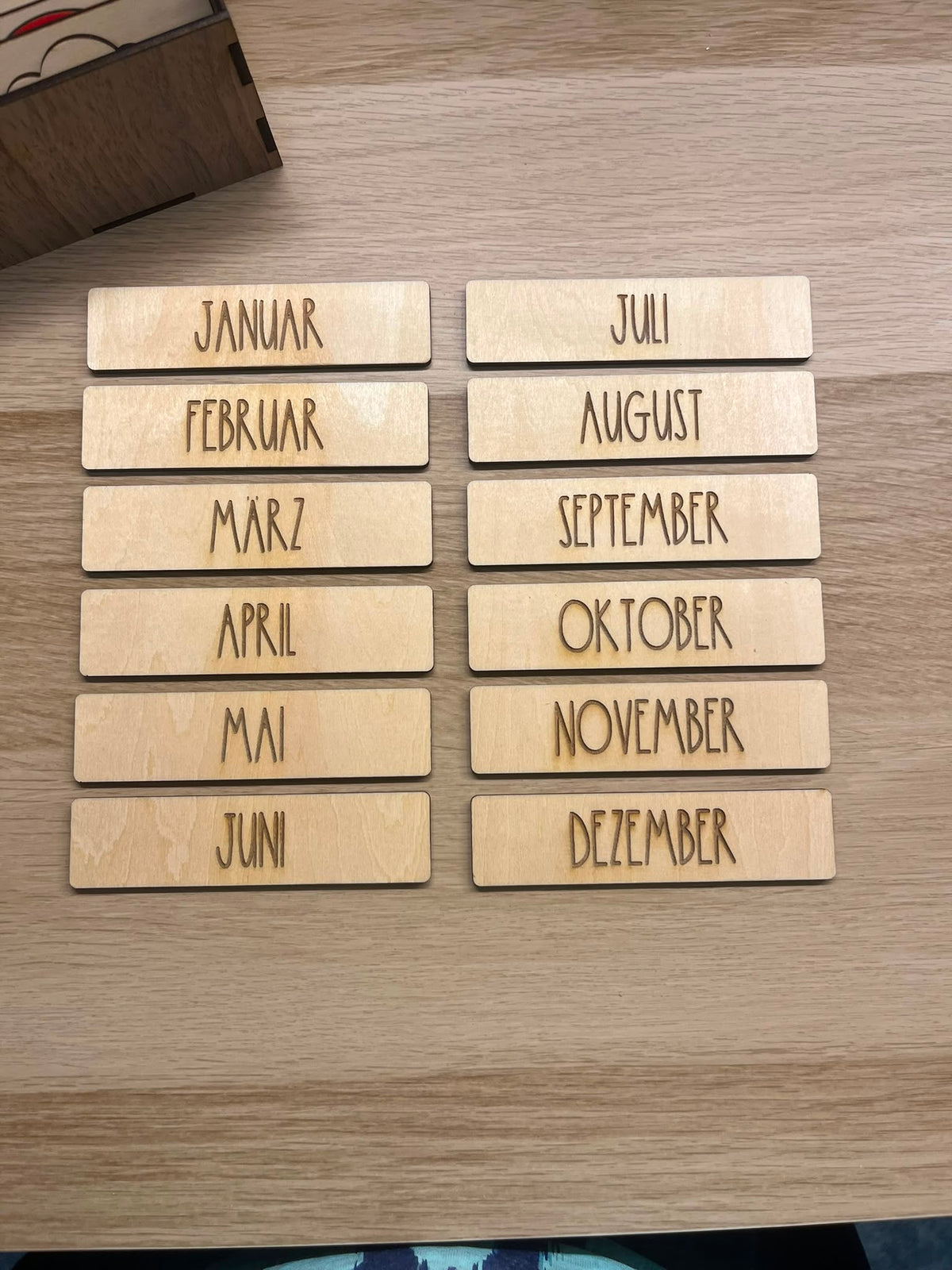Kinder-Lernkalender aus Holz – Ansicht 4