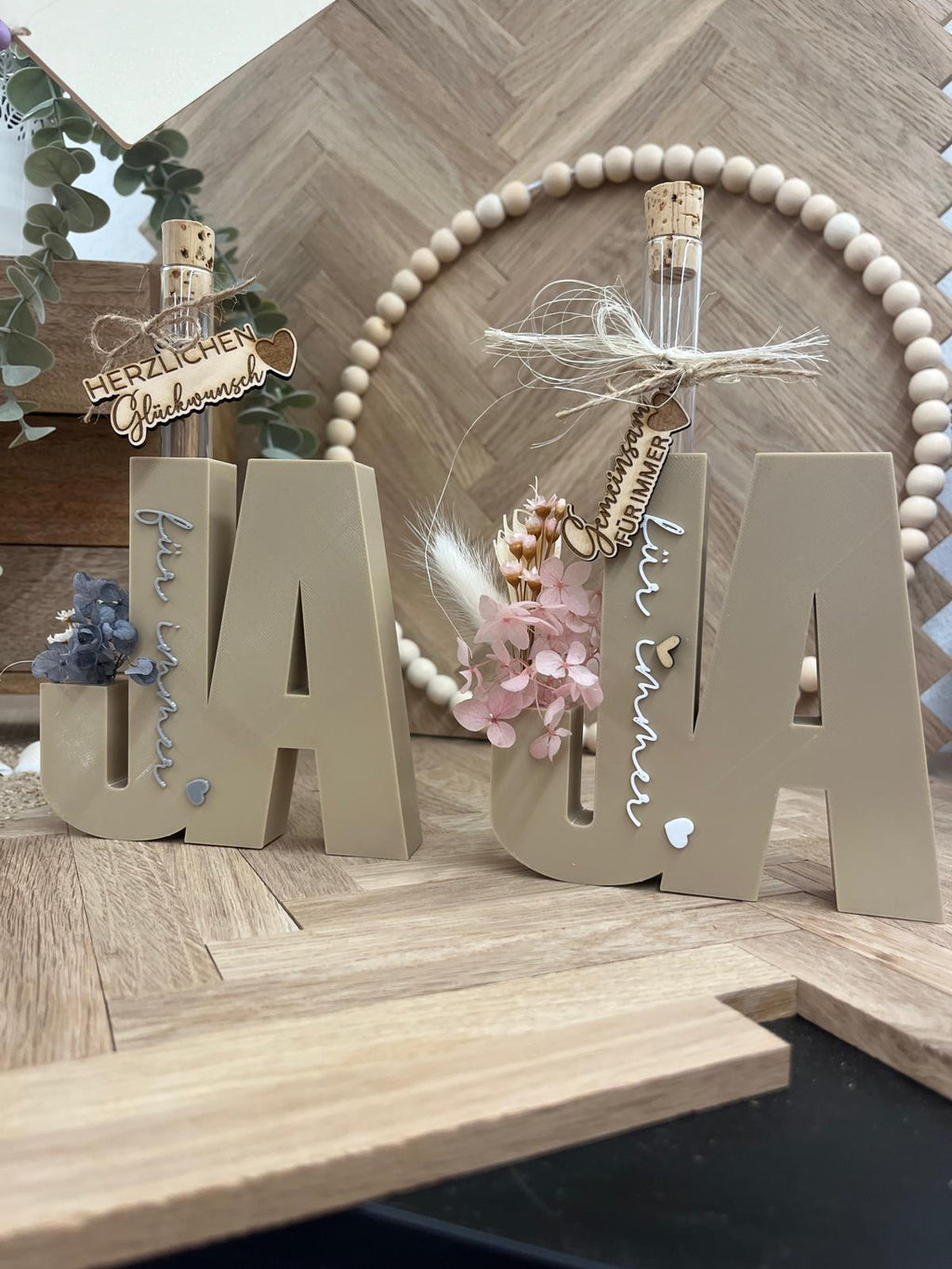 „JA“-Aufsteller zur Hochzeit – Ansicht 2