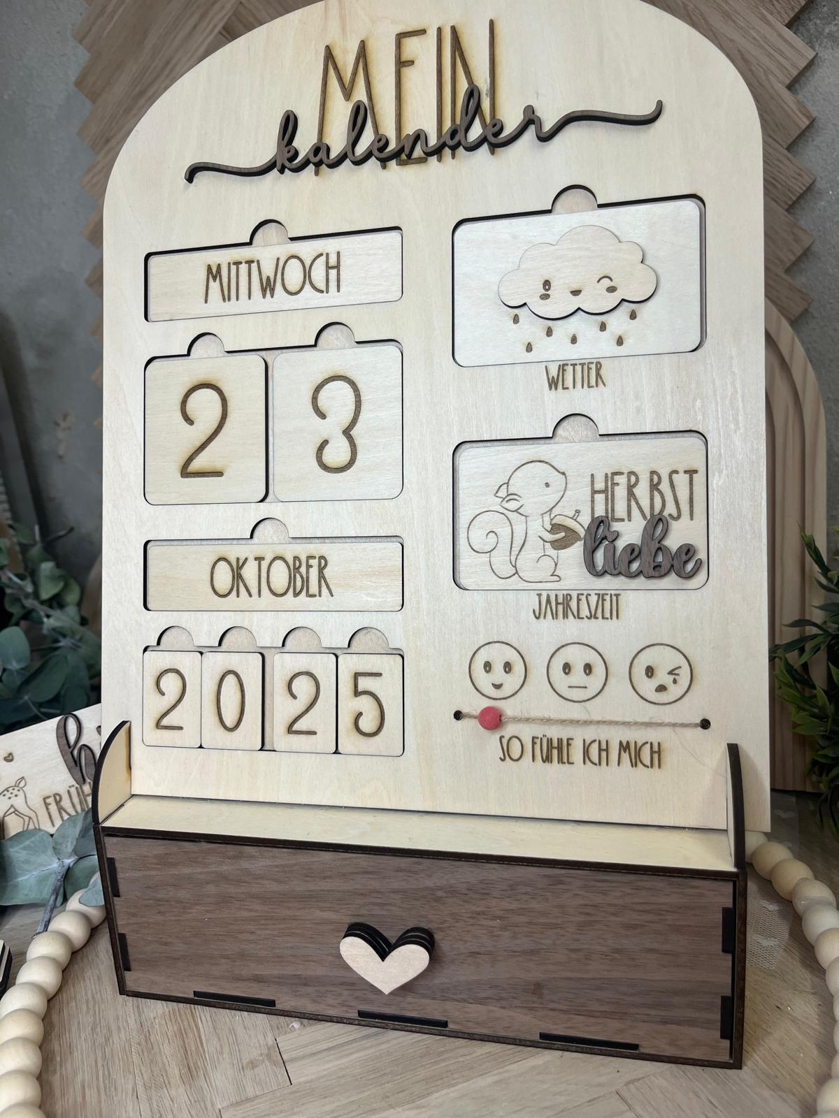 Kinder-Lernkalender aus Holz – Ansicht 7