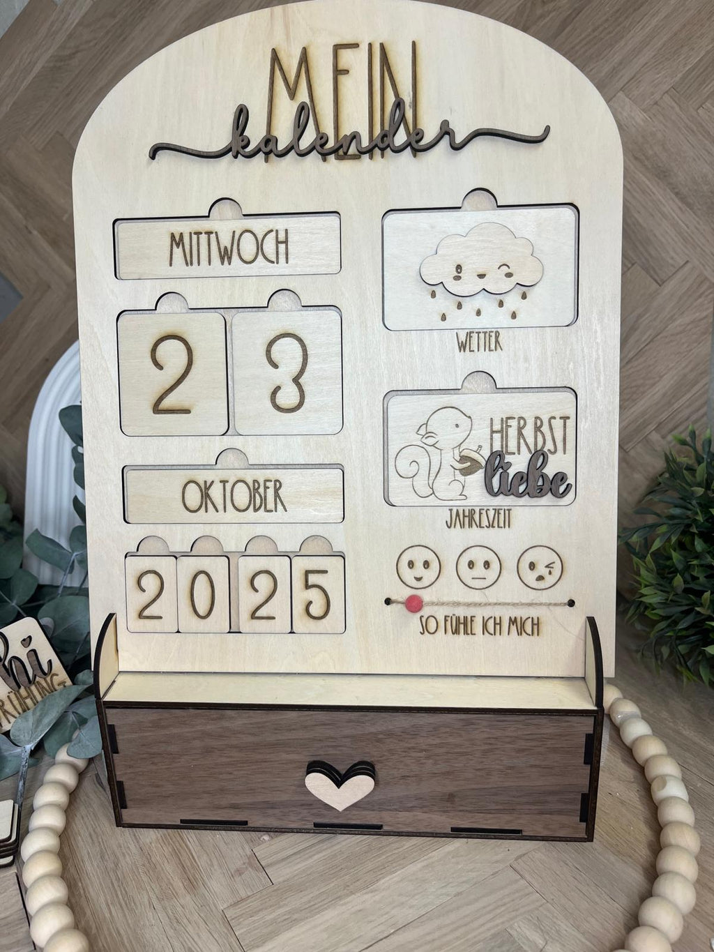 Kinder-Lernkalender aus Holz – Ansicht 8