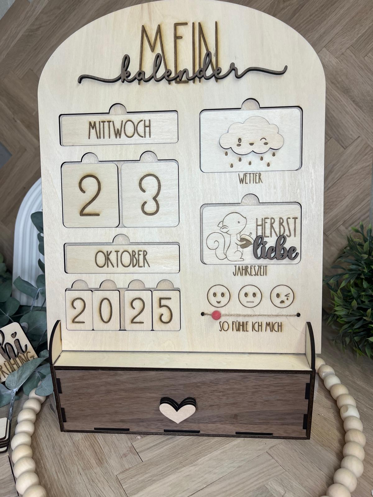 Kinder-Lernkalender aus Holz – Ansicht 8