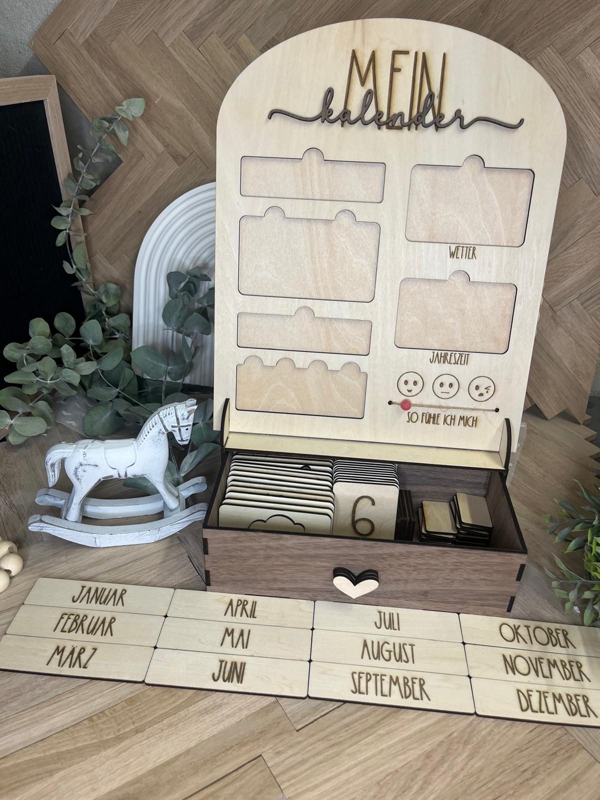 Kinder-Lernkalender aus Holz – Ansicht 16