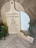 Holzbrett „Ein neues Zuhause“ mit Lasergravur als Geschenk zum Einzug