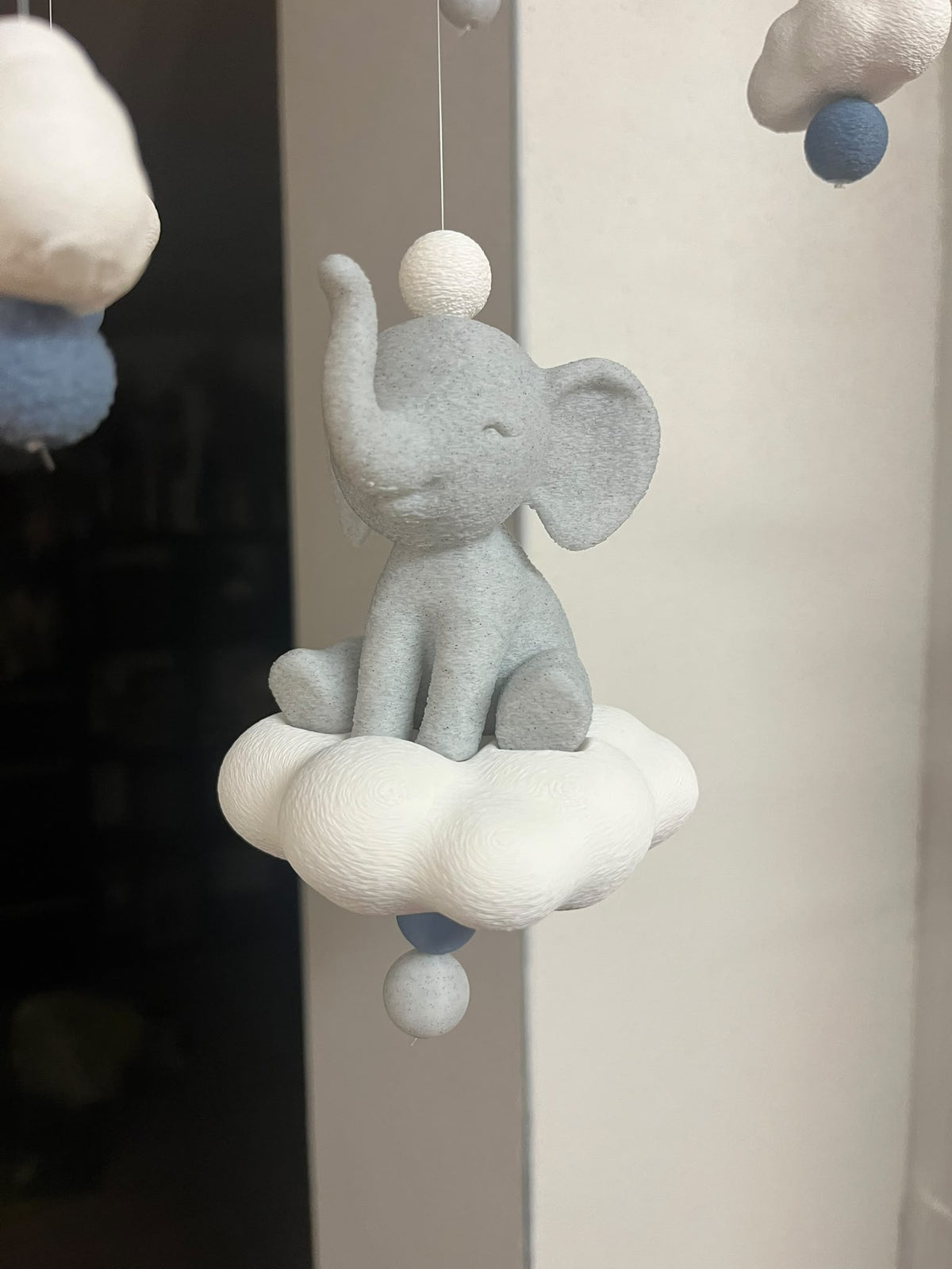 Elefanten-Mobile mit Wolke, Mond & Sternen fürs Kinderzimmer