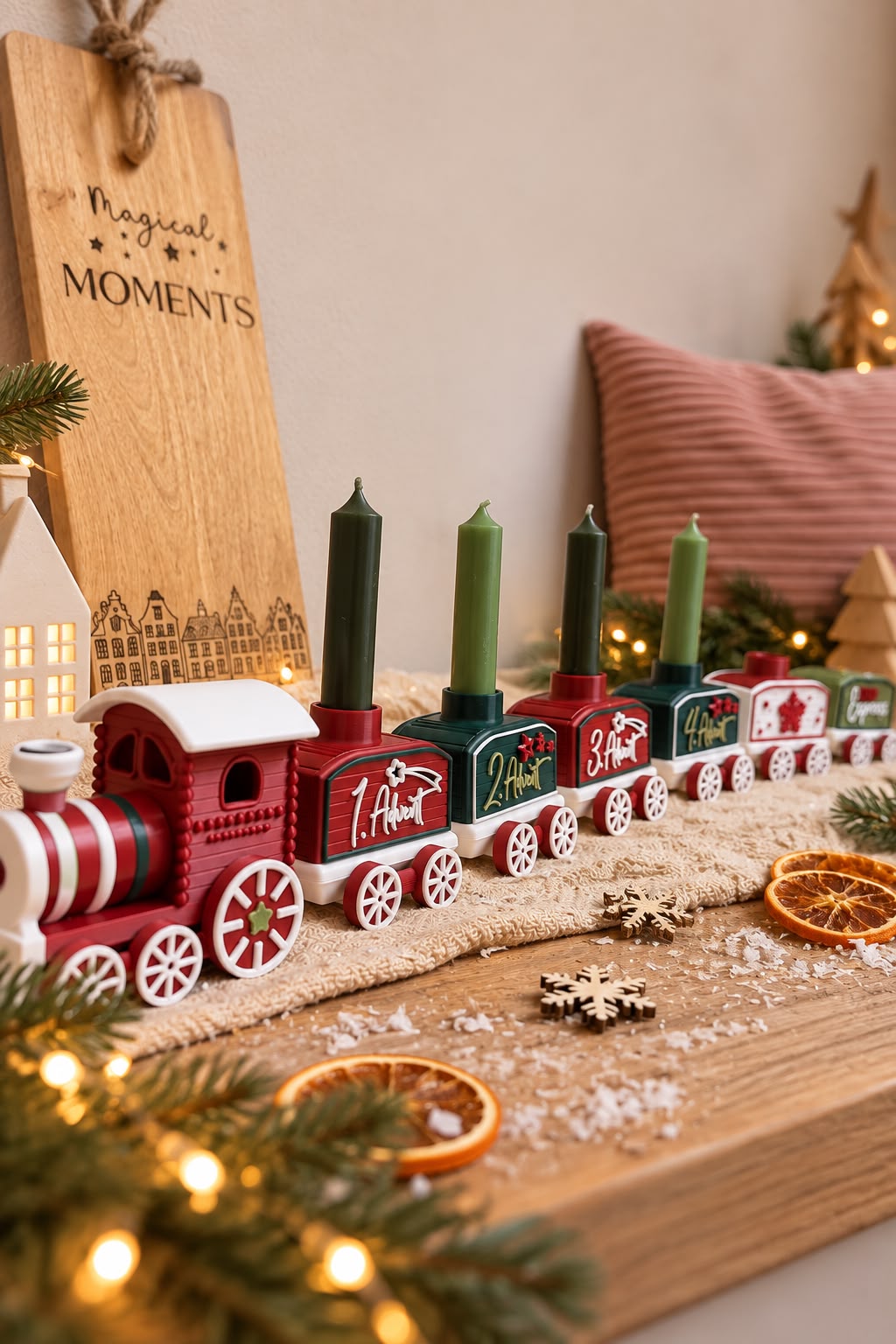 Nordpol Express Weihnachtszug aus dem 3D-Druck