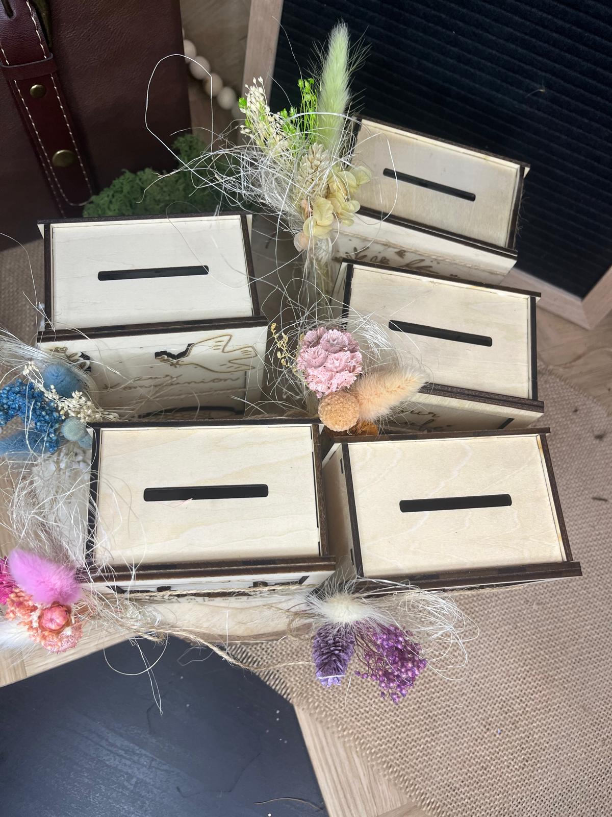 Personalisierte Geldbox aus Holz | Geldgeschenk
