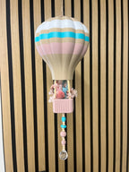 Boho Heißluftballon mit Trockenblumen – 3D-Druck in 3 Größen