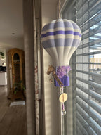 Boho Heißluftballon mit Trockenblumen – 3D-Druck in 3 Größen