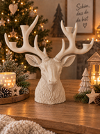 Hirsch-Kerzenhalter als moderner Adventskranz