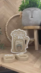 Glückspils – Flaschenhalter mit Flaschenöffner