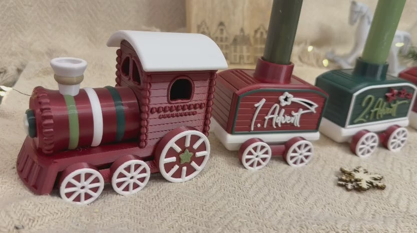 Nordpol Express Weihnachtszug aus dem 3D-Druck
