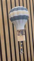 Boho Heißluftballon mit Trockenblumen – 3D-Druck in 3 Größen