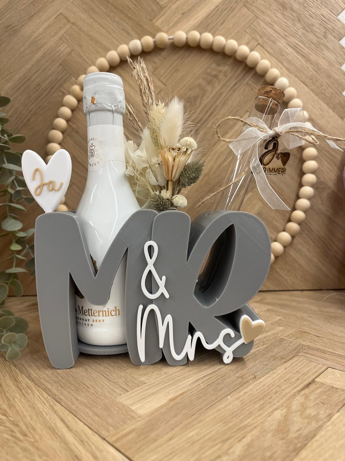 Gutscheinhalter „Mr. & Mrs“ zur Hochzeit – Ansicht 2
